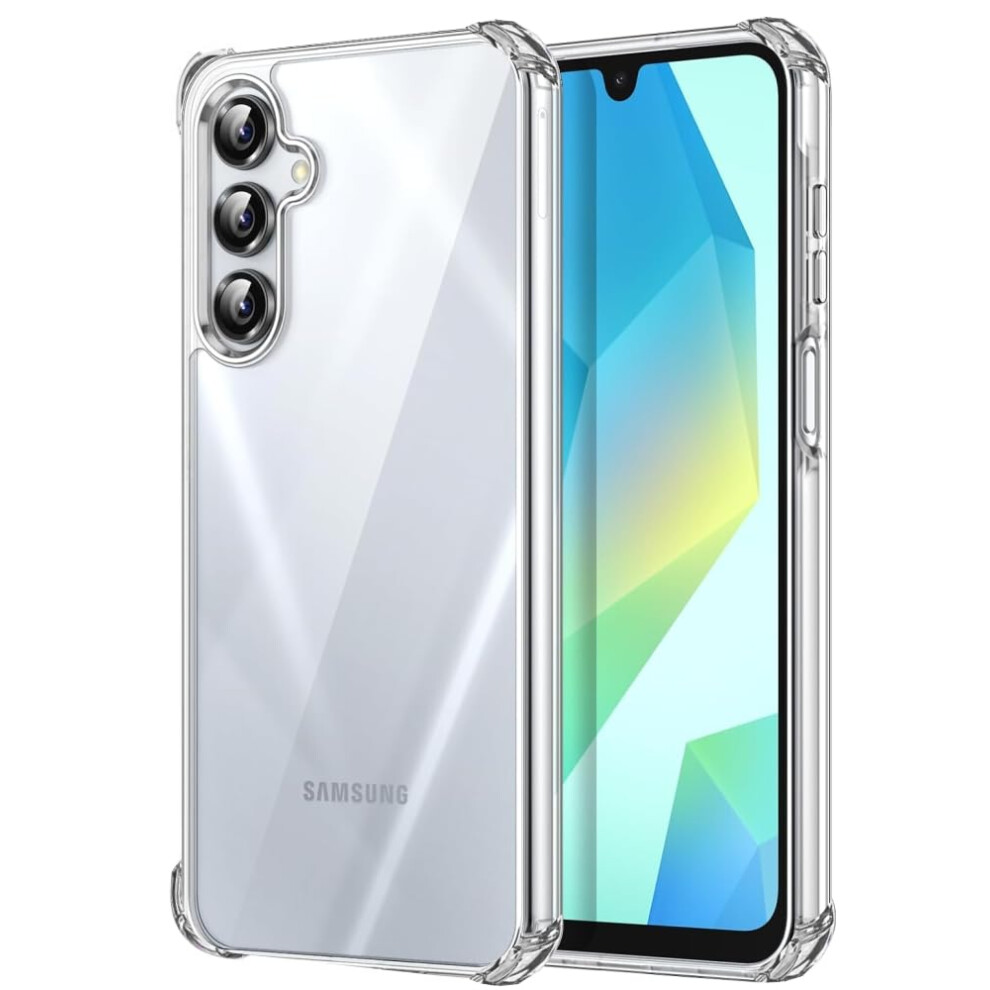 Case For Samsung Galaxy A16 Clear Shockproof Tpu Cover 6.7 Inch Scratch Resistant Antislip Grip 9073542367192