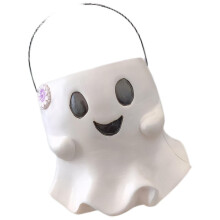 Halloween Candy Bucket with Durable Resin Build, Spooky Festive Design and Generous Capacity