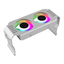 D50 ARGB Sync KüHlköRper KüHler 4Pin Speichermodul KüHlung Dual LüFter ARGB Licht Speicher KüHlung KüHler KüHler A