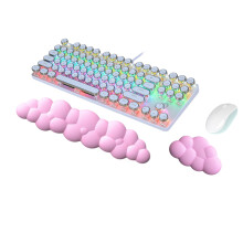 Cloud Wrist Rest Pad Kit Keyboard Wrist Rest Mouse Wrist Rest Memory Foam Rest for Keyboard Mouse Non-Slip