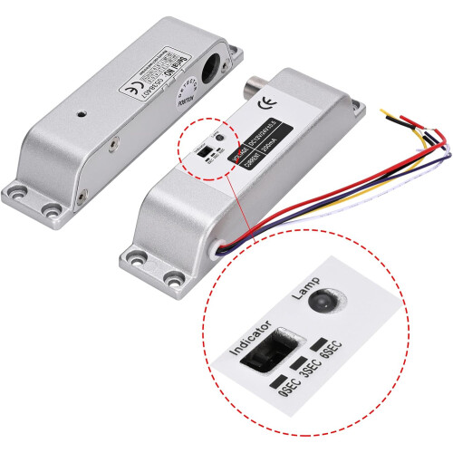 Electric Drop Bolt Lock 12V Fail Secure with Adjustable Time Delay for Access Control Doors 2