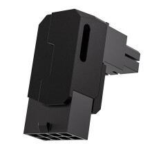 8-Pinowy Adapter Zasilania PCIe GPU, Złącze Kątowe 90 Stopni, Aluminiowa Obudowa do Karty Graficznej, Czarny, Standardowy