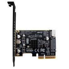 PCI-E Naar TYPE-E Uitbreidingskaart PCIE X4 Naar TYPE-E USB 3.2 20 Gbps Uitbreidingskaart voor Type C Frontpaneelmontage-Adapter