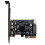 PCI-E to TYPE-E Expansion Card PCIE X4 to TYPE-E USB 3.2 20Gbps Expansion Card for Type C Front Panel Mount Adapter 1