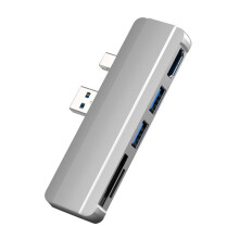Multiport Expander 4K -Compatible USB 3.0 HUB Docking Station Memory Card Reader for  Surface Pro 4/5/6