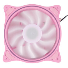 12 cm Koelventilatoropening Binnen en Buiten Lichtroze LED Stil Hoog Windvolume Computer RGB-Koelventilator