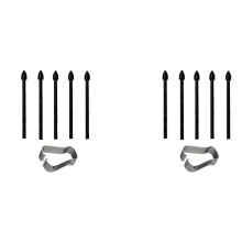 2X Touch Stylus S Pen Tips Spitzen + Stiftclip für Tab S7 S7+/S6 Lite/Note10/Note20 Universal Stylus Tip Black
