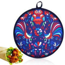 12Inch Tortilla Warmer Pouch, Premium Insulated Fabric Pouch, Tortilla Keeper Holder, Keeps Warm for up to One Hour for Tacos, Naan, and Pizza Rolls,