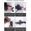4 Pack Push to Open Double Spring Cabinet Latch Handle Design for Doors and Wardrobes Gray 3