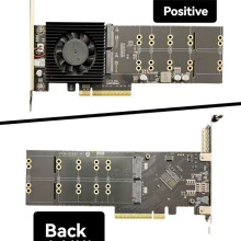 PCIe 4.0 X8 auf NVME 4-Bit M.2 Festplatten-Erweiterungskarte PLX88024 Laufwerksfreie Split-Free Pcie 4.0 Nvme Erweiterungskarte B