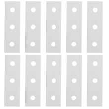 Aluminum Joining Plate 10 Pack, 3 Hole Flat Mending Plates for Durable Straight Connection