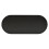 Black Oval Coffee Table, Spray-Painted MDF 4