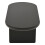 Black Oval Coffee Table, Spray-Painted MDF 5