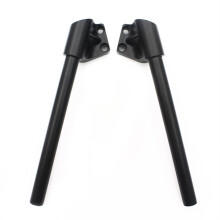 Motorcycle ClipOn Fork Tube Handlebars for Kawasaki Ninja 250 300 Black Aluminum Enhanced Stability