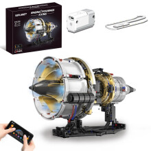 Turbofan Engine Model Kit with Motor and Lights, STEM Aircraft Engine Building Set for Kids and Adults (564 pcs)