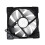 BAJEAL 12cm Chassis Cooling Fan 4P Interface Chassis Fan Computer Chassis Cooling Colorful Lights Mute Multi-Function Fan,1 Set 1