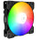 BAJEAL 12cm Chassis Cooling Fan 4P Interface Chassis Fan Computer Chassis Cooling Colorful Lights Mute Multi-Function Fan,1 Set 5