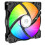 BAJEAL 12cm Chassis Cooling Fan 4P Interface Chassis Fan Computer Chassis Cooling Colorful Lights Mute Multi-Function Fan,1 Set 2