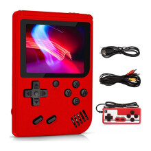 2.4Inch Retro Handheld Game Console+Game Controller for Kids 400 Games Support for Connecting TV and Two Players TV B
