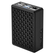 For Raspberry Pi 5 Aluminum Metal Case Built-in Heat Sink Column Large Area of Dynamic Heat Dissipation
