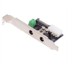 DC5.5mm 1-to-4 12V 5V Power Card Output Intelligent Control Management System Power System with PCI-E Bracket
