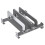 Laptop Stand Holder Adjustable Vertical Desktop Notebook Dock Space-Saving 3 in 1 Computer Stand Silver 1