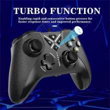 Controle de Jogo com Fio com Joysticks Hall Triggers e Função Turbo para Series S/X, para One e PC
