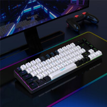 HXSJ 68 Tangenter Mekaniskt Tangentbord Kompakt RGB-Ljusande Spelmus och Tangentbordskombinationer för PC-Spel B