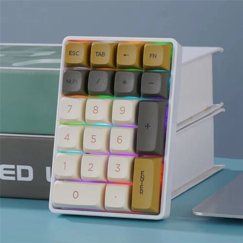 21Keys  Keyboard 2.4G Wireless Number Pad Mechanical Numeric Keypad for Accounting Numpad Gaming ProgrammingKeypad A 2