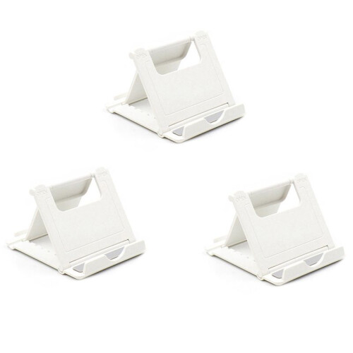 3X Tablet Stand Desktop Support Portable Double Folding Stand Suitable for     Tablet Stand White 1