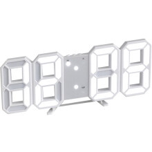 Orologio da parete LED 3D - Bianco, plastica - minimalista