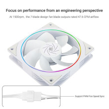 TL-S12RW X3 CPU Fan 120mm Reverse Fan Case Cooler Fan Comes with ARGB Lighting,CPU Cooling Fan with 1500RPM Speed
