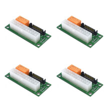 4X Placa de Alimentación PSU Dual Adaptador de Fuente de Alimentación Múltiple Add2Psu con Conector ATX 24Pin Una 4Pin para Bitcoin Miner