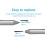 Pack de 9 pour Pointe de Stylet Surface Pro 3 Recharge de 9 Embouts de Remplacement pour Stylet de Contact Surface Pro 3 7