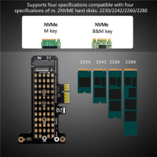 4X PH41-X1 M.2NVME SSD to PCIeX1 Transfer Expansion Card Expansion Supports PCIe4.0