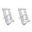 2X Desktop Tablet Computer Stand Multi-Stage Foldable Portable Desktop Student Learning Machine Stand for  (White) 2