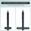 40PCS Replacement Standard Pen Nibs Black Replacement Refill Pen Nibs Compatible with Bamboo CTL471 CTL671 CTL672 CTH480 4
