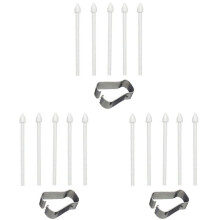 15x Touch Stylus S Pen Tips Nibs + Pen Clip para Tab S7 S7+/S6 Lite/Note10/Note20 Universal Stylus Tip Branco