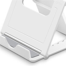 2X Tablet Stand Desktop Support Portable Double Folding Stand Suitable for Tablet Stand White
