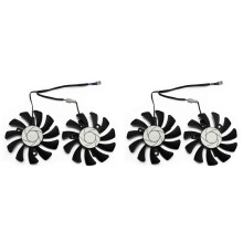 2X 75mm 2Pin GTX1050Ti GPU Cooler DUAL Fan for MSI Geforce GTX 1050Ti GTX-1050-Ti-4GT-OC Graphic Card Cooling