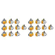 20 PièCes 3èMe GéNéRation pour Joysticks PS5 Hall ÉLectromagnéTiques Haute PréCision RéGlables