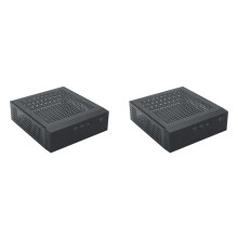 2X M09 HTPC Host ITX ComputergehäUse -Netzteil Industrielles SteuerungsgehäUse Heim-Desktop-ComputergehäUse