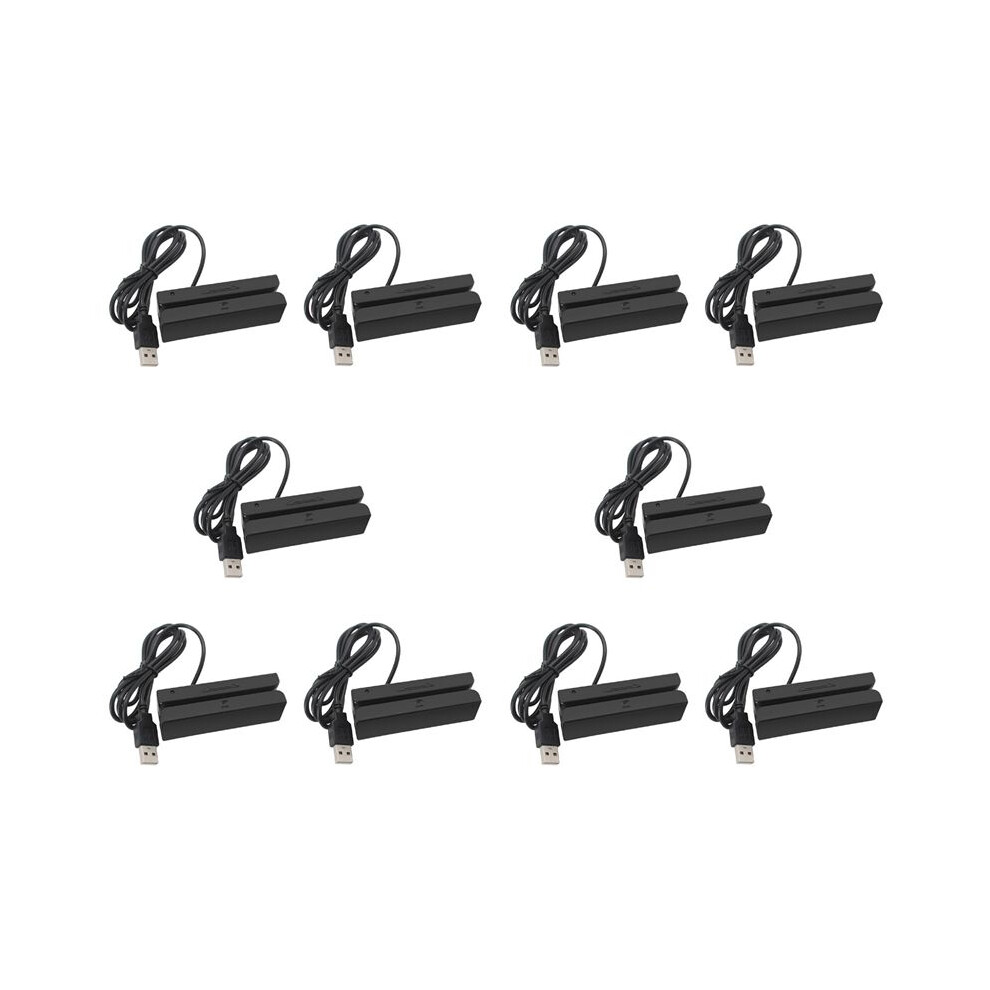 10X Msr90 Usb Magnetic Strip Card Reading Machine Card Reader Stripe 3 Tracks Mag Hi-Co Swiper For Usb Pc 4712135532405