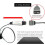2X Computer Fan Lighting Effect Controller,5V 3-Pin/12V 4-Pin RGB Fan Equipment Wire Control/Remote Controller 5
