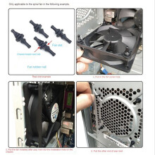 100Pcs Computer Components PC Case Fan Mouting Pin Anti Noise Vibration Rubber Screws Anti-Vibration Shock Absorption
