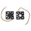 60Mm 6Cm  12V 3 Pin Computer Case CPU Cooler Cooling Fan Black 8 Pcs 2