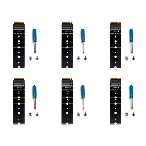 6X M.2 NVMe M Key Protection PCB Board Converter PCIe 4.0 Solid State Drive Protector Adaptateur Support 2230 à 2280