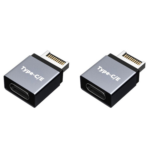 2X USB 3.1 Typ C Stecker auf Typ C/E Buchse Motherboard Erweiterungskabelanschluss ComputerzubehöR