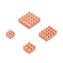 16 Stuks Koperen Koellichaam voor Raspberry Pi 4B 1G 2G 4G Koellichaam Koeler (Pure Coper Heatsink)
