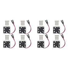 8st Borstlös CPU Kylfläkt Kylfläns Kylare Kylare 3,3V 5V för Raspberry Pi4 Pi3 B+, Pi 3, Pi 2, Pi 1 B+